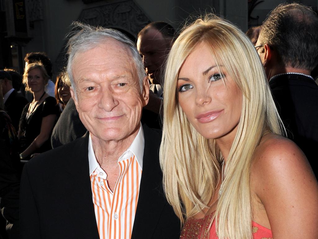 Hefner later married model Crystal Harris. Picture: Kevin Winter/Getty Images.