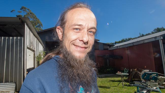 Lismore resident Scott Vidler has been living in a tent inside his workshop after 2022 floods destroyed his and his partners home. Participants in The Women in Trades: Breaking the Barrier program have attended to build an insulated room inside the shed to help the couple through winter.