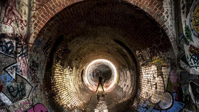 The storm water drain network under the surface of Melbourne. Picture: Jason Edwards