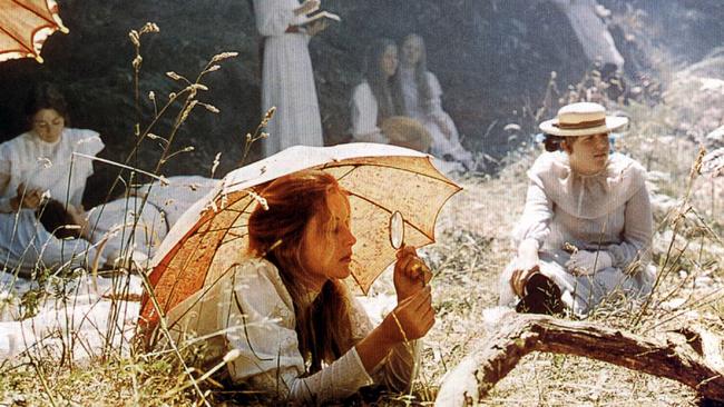 A scene from the film adaptation of Picnic at Hanging Rock<i/>with Ann-Louise Lambert in the foreground.