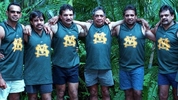 Five of the Long brothers, seen here with their late father Jack. Picture: MICHAEL MARSCHALL