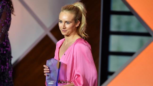 Isobel Marshall receiving her Young Australian of the Year award in January.Picture: Mick Tsikas/AAP