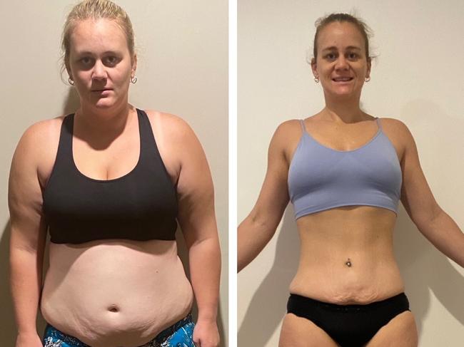 Elyse Hargrave has lost 60kg. Picture: Supplied