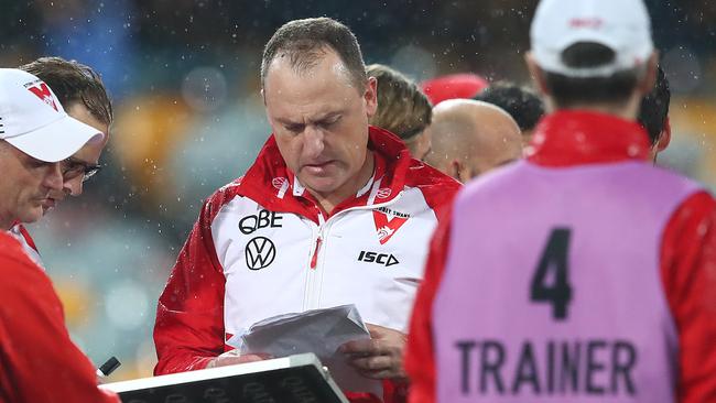 Swans coach John Longmire has hit back hard at Damien Hardwick. Picture: Getty Images