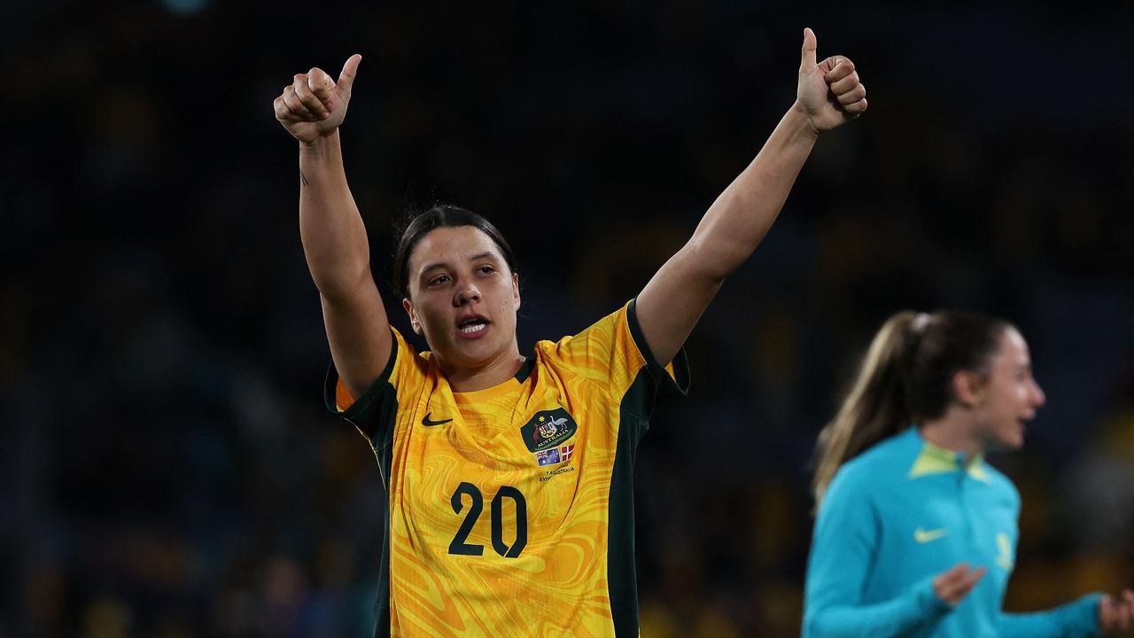 Sam Kerr believes the Matildas are capable of greatness even without her. Picture: AFP