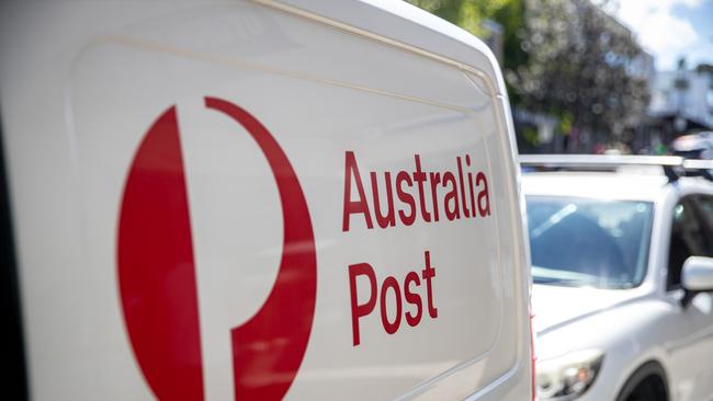 A generic photograph of an Australia Post van. Picture: NCA NewsWire / Christian Gilles