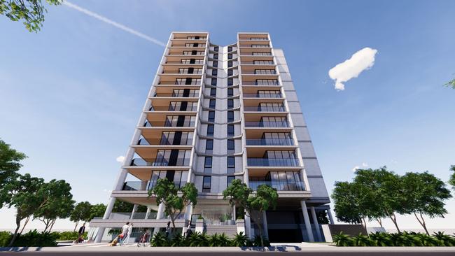 An artist impression of the 1267-1273 Gold Coast Hwy tower.