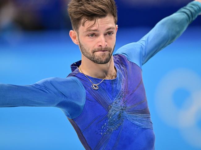 BEIJING, CHINA - FEBRUARY 10: Brendan Kerry of Team Australia competes in the Men Single Free Skating on day six of the Beijing 2022 Winter Olympic Games at Capital Indoor Stadium on February 10, 2022 in Beijing, China. (Photo by The Asahi Shimbun via Getty Images)