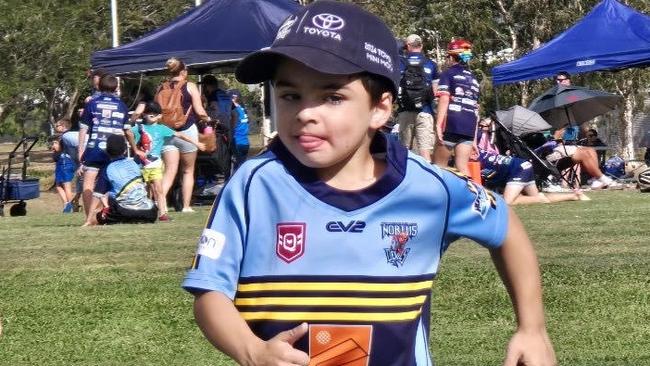 Brave little Liam. Picture: Supplied.