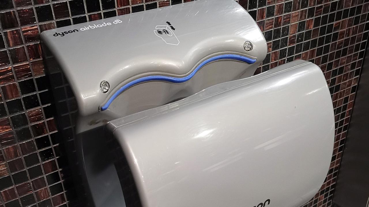 Look, the hand dryers are quite good. Picture: Sam Ruttyn.