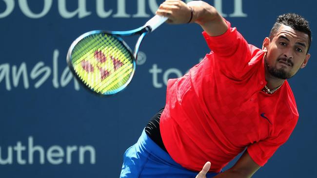 Nick Kyrgios will take on Rafa Nadal in a mouth watering semi-final at the Cincinnati Masters.