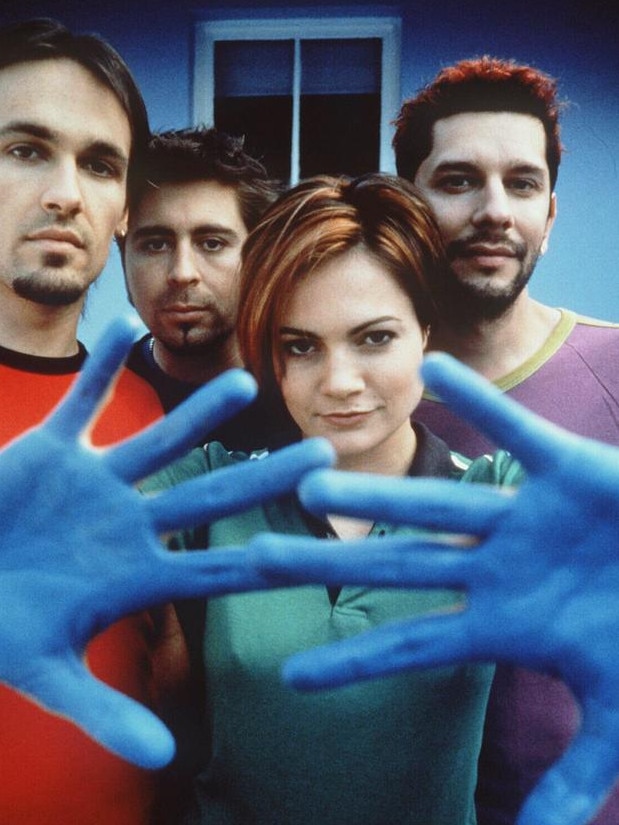 The Superjesus at the height of their fame in the late 1990s. Picture: Supplied