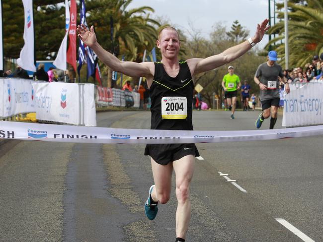 The half marathon event for 2016 was won by Nathan Hartigan. Picture: Marie Nirme