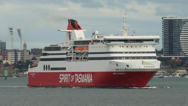 State Cabinet is set to consider a report on the possible replacement ships for the Spirits of Tasmania. Picture: Alan Barber