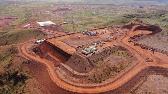 Rio Tinto’s Gudai Darri mine in the Pilbara. Resource sector earnings are expected to contribute 41 per cent to total earnings with a whopping 59 per cent rise for the sector. Picture Rio Tinto /Mick Saylor.