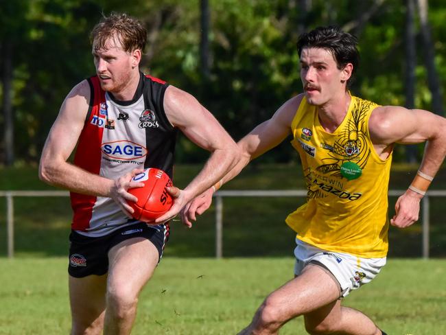 Nick Weightman returned to Men's Premier League against Nightcliff after being knocked out against Darwin Buffaloes. Picture: Tymunna Clements/AFLNT Media.