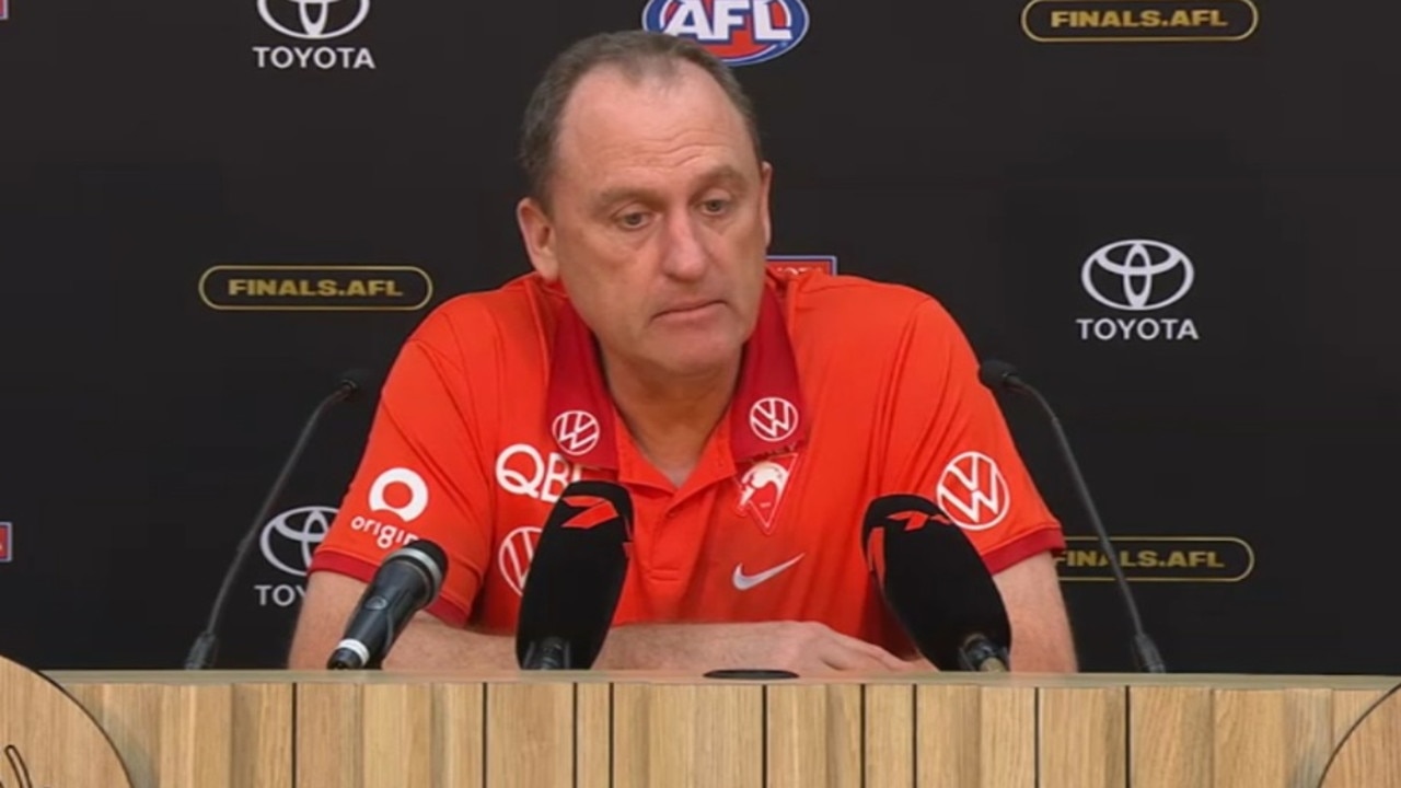 John Longmire in his post-match press conference.