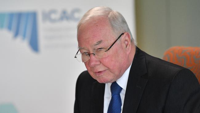 SA Independent Commissioner Against Corruption Bruce Lander at a hearing into SafeWorkSA. Picture: AAP / David Mariuz