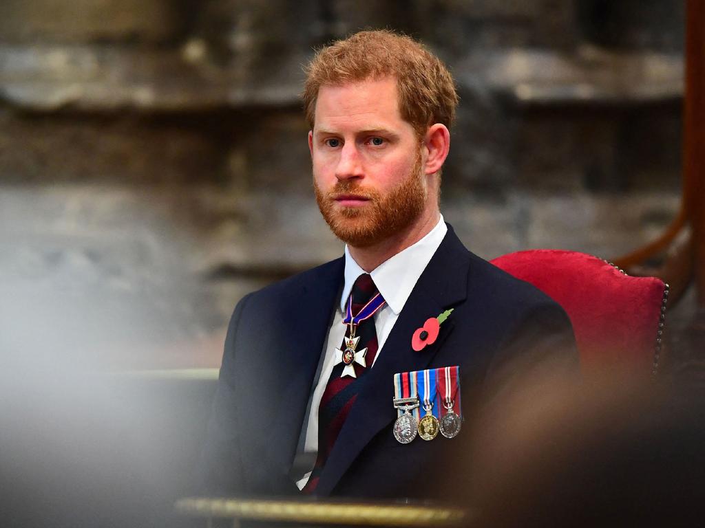 Britain's Prince Harry, Duke of Sussex will lose his honorary military roles. Picture: AFP