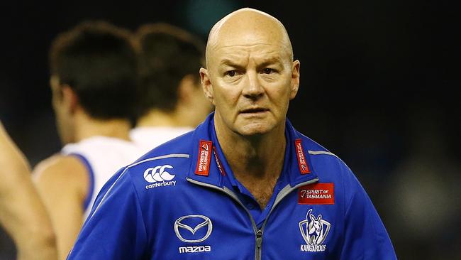 Darren Crocker was caretake coach last year when Brad Scott was recovering from back surgery. Picture: Wayne Ludbey