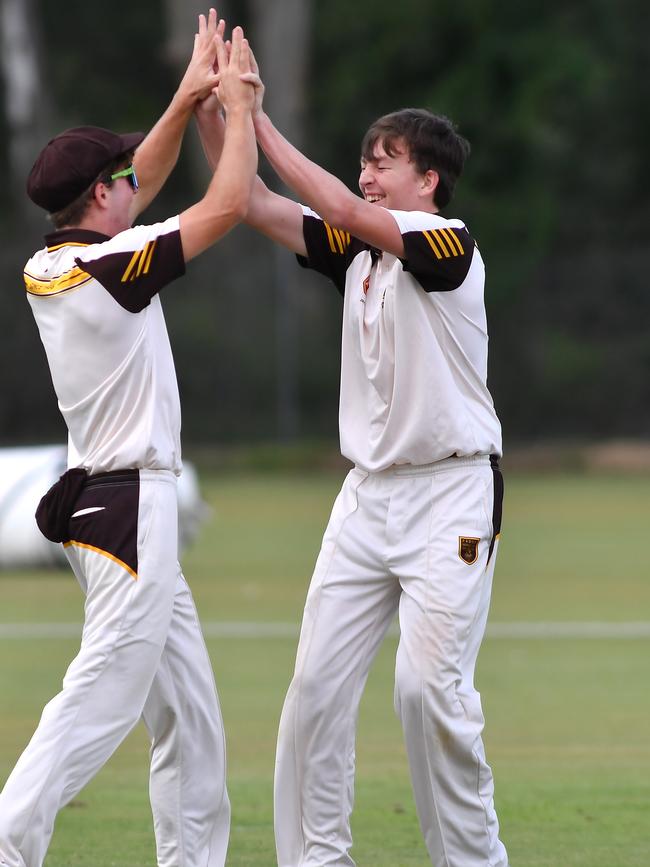 Padua College take the first wicket. Picture, John Gass