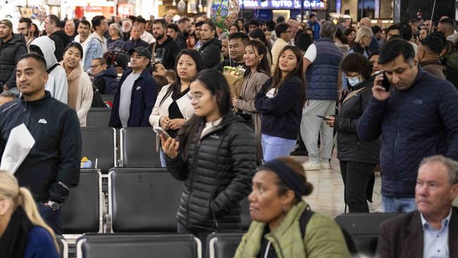 The post-pandemic migrant inflow accounted for 80 per cent of record population growth in the year to March. Picture: NCA NewsWire/Monique Harmer