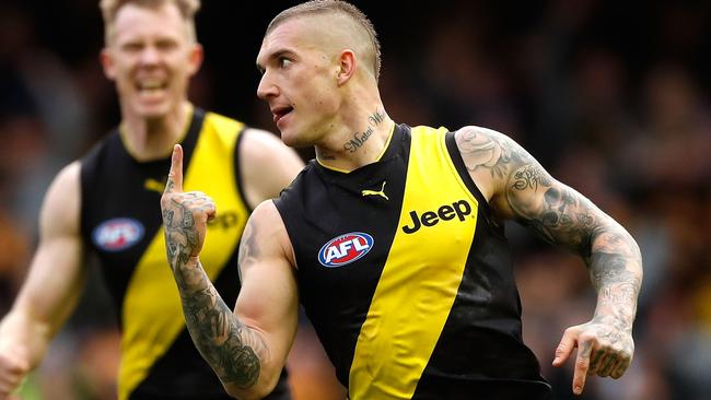 Did Dustin Martin bag another three votes against Brisbane?