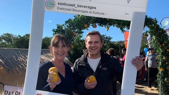 MP Lucy Wicks with staffer Taylor Martin in June 2019. Picture: Facebook