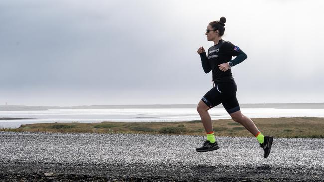 Jacqui Bell in Iceland.