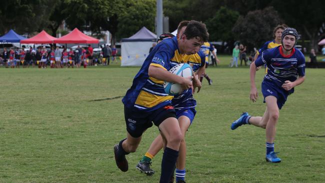 Day 1 of the King of the Country junior rugby union tournament at the Gold Coast Eagles Rugby Union Club. Under-15s: 10.40am: USQ Saints v Invitational Barbarians USQ Player No Barbarians Player No Pic Mike Batterham