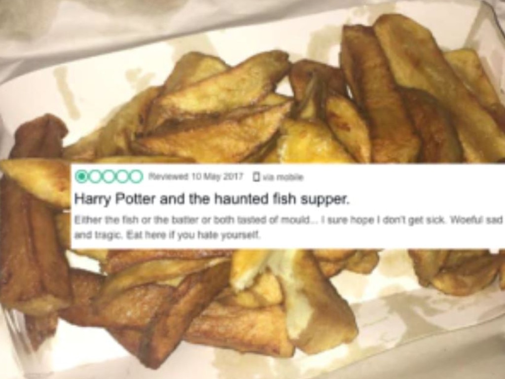 ‘Harry Potter and the haunted fish supper’.