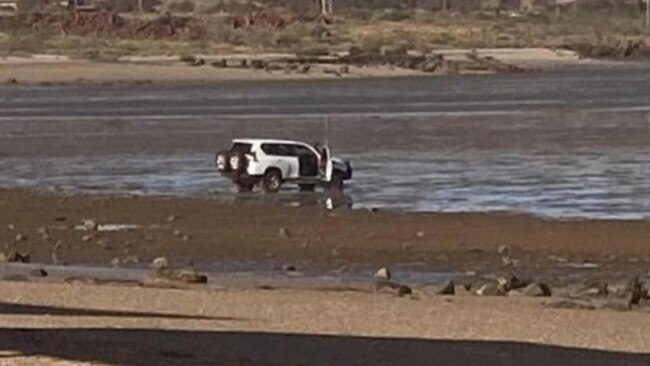 A man allegedly tried to drown his five-year-old child in low tide waters. Credit: Facebook/Facebook