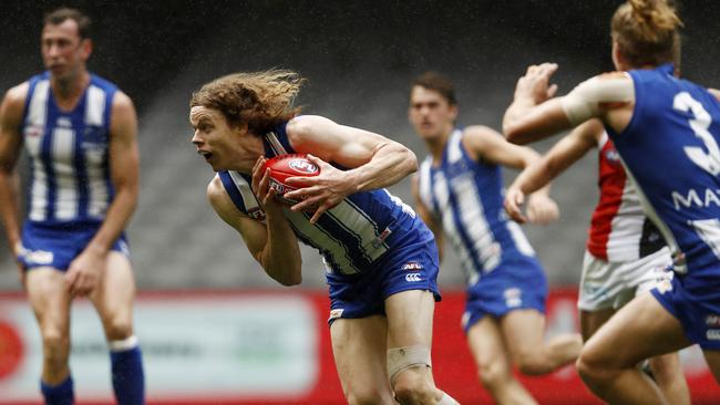 Ben Brown is likely to return to the North Melbourne side during the club’s hectic schedule of games. Picture: Darrian Traynor/Getty Images