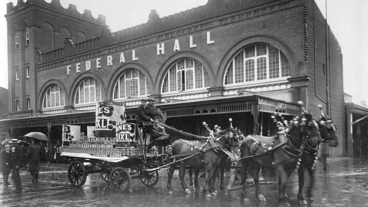 Adelaide Central Market Historic photo of front of Adelaide Central Market, taken in 1912.