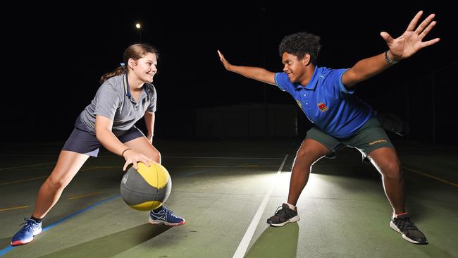 Youth Off the Streets hold social basketball games and barbecues to engage with disadvantaged teens. Picture: Zak Simmonds