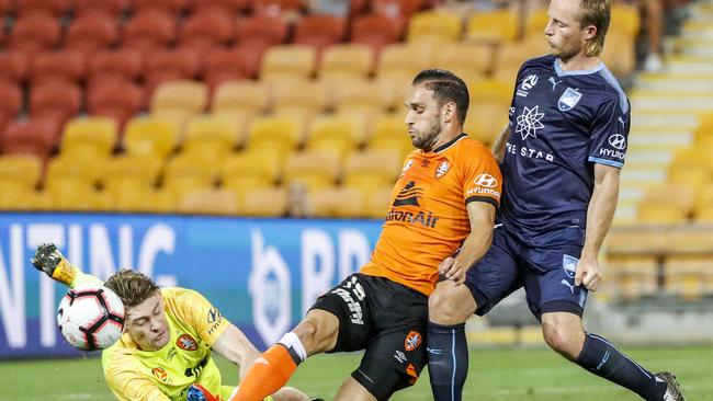 Empty seats are a common sight at Suncorp Stadium. (AAP Image/Glenn Hunt) 