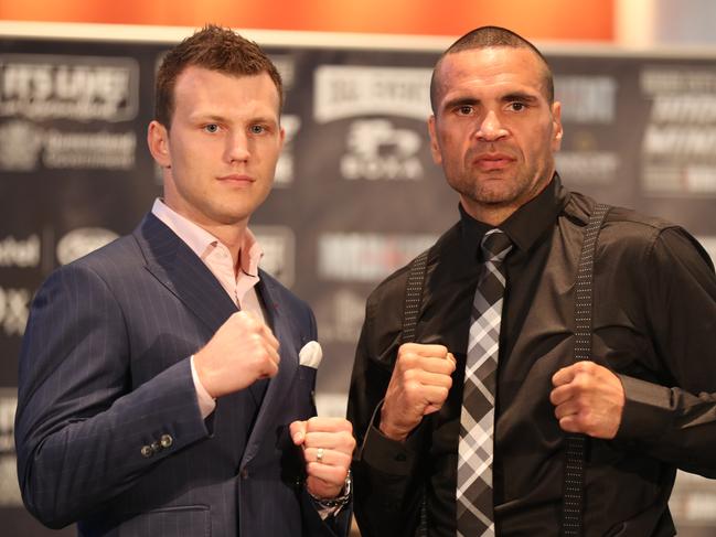 Jeff Horn and Anthony Mundine are looking at a bumper crowd. Picture: Annette Dew