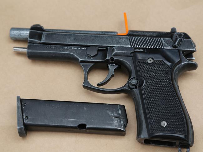 Illegal pistol seized from a 24 year old man arrested at Hamlyn Terrace.