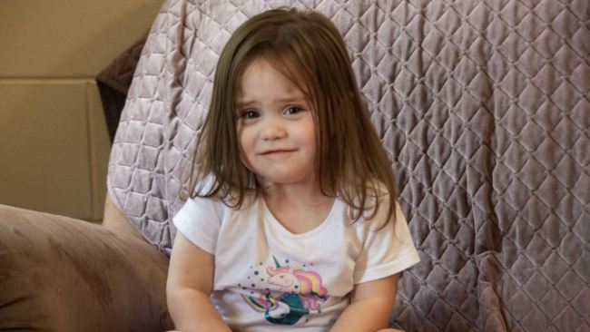 Two-year-old Rhylee Olsen suffered a fractured leg on Thursday, September 14. Picture: Cairns Post