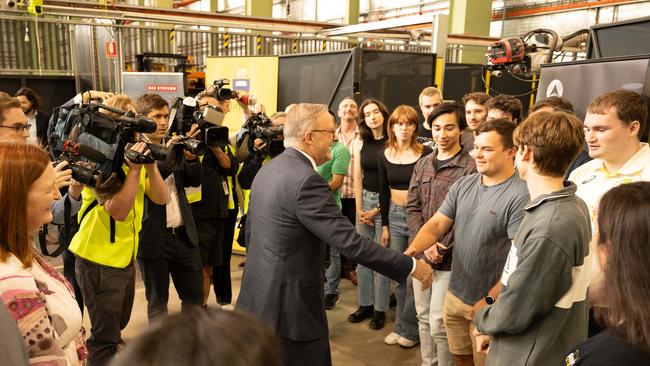 Prime Minister Anthony Albanese says the student overhaul would make ‘the system better and fairer’. Picture: NewsWire / Morgan Sette