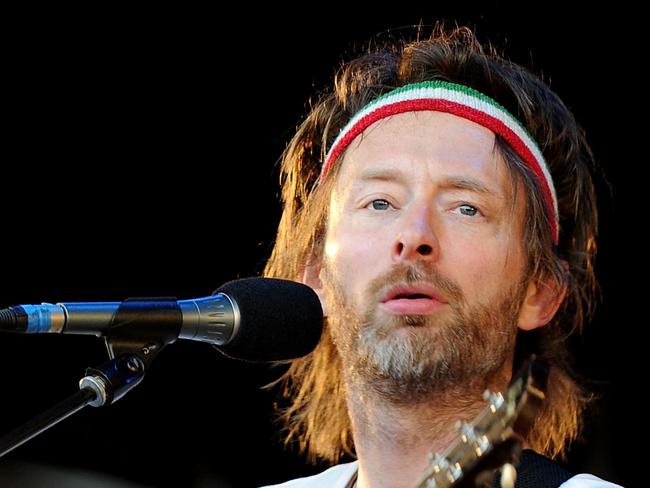 Thom Yorke of Radiohead performs a secret show on the Park stage on Day 2 of the Glastonbury Festival at Worthy Farm on June 25, 2010 in Glastonbury, England. (Photo by Shirlaine Forrest/WireImage)Credit: Getty Images