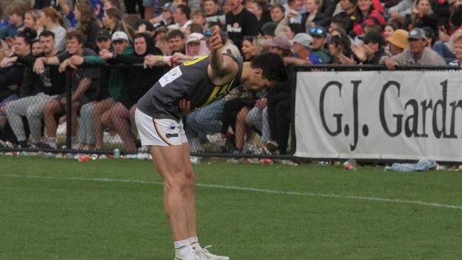 Irymple’s Nick Pezzaniti in last year’s grand final. Picture: Glenn Milne