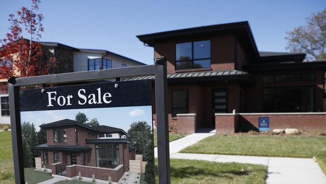 Property listings increased 2 per cent in October. Picture: AP