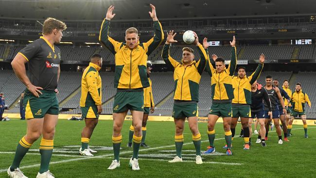 The Wallabies have a great chance to end their Eden Park hoodoo against the All Blacks. Picture: AAP