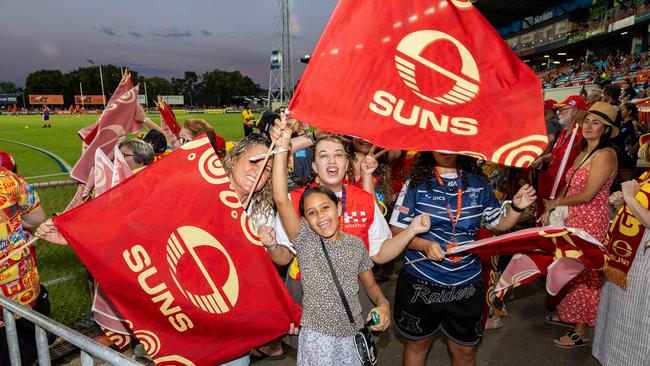Fans at the Gold Coast Suns v Western Bulldogs 2025 AFL match at TIO Stadium. Picture: Pema Tamang Pakhrin