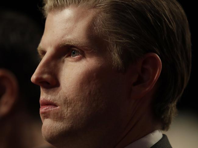 Eric Trump’s love of hunting hasn’t endeared him much to the American people. Picture: Patrick Semansky/AP