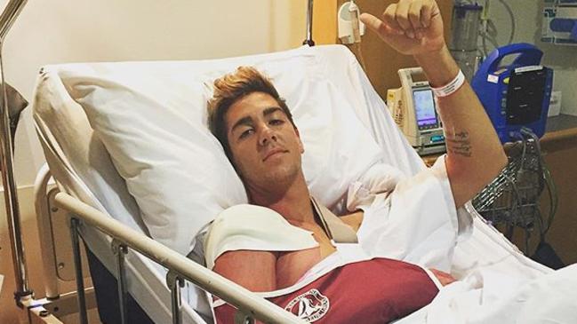 Thanasi Kokkinakis after his shoulder surgery. Picture: Instagram