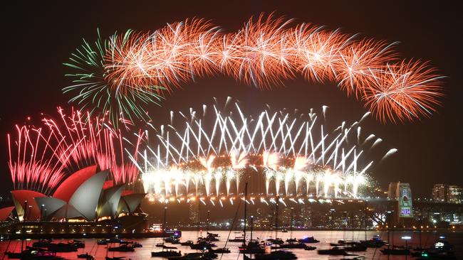 Back on … fireworks will bring in the New Year on Sydney Harbour. Picture: Mick Tsikas