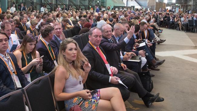 Barnaby Joyce and lover Vikki Campion.