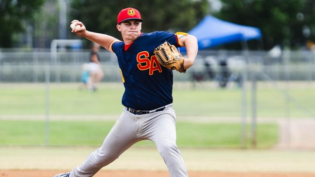 Will Couzner has been a standout in SA baseball throughout the season. Picture: Baseball Australia